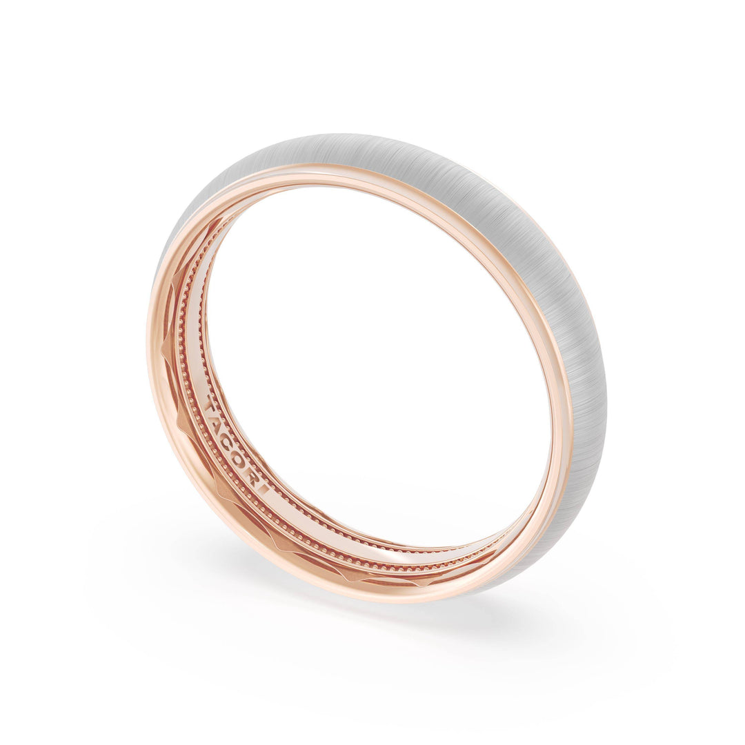 Rounded Satin Finish Wedding Band