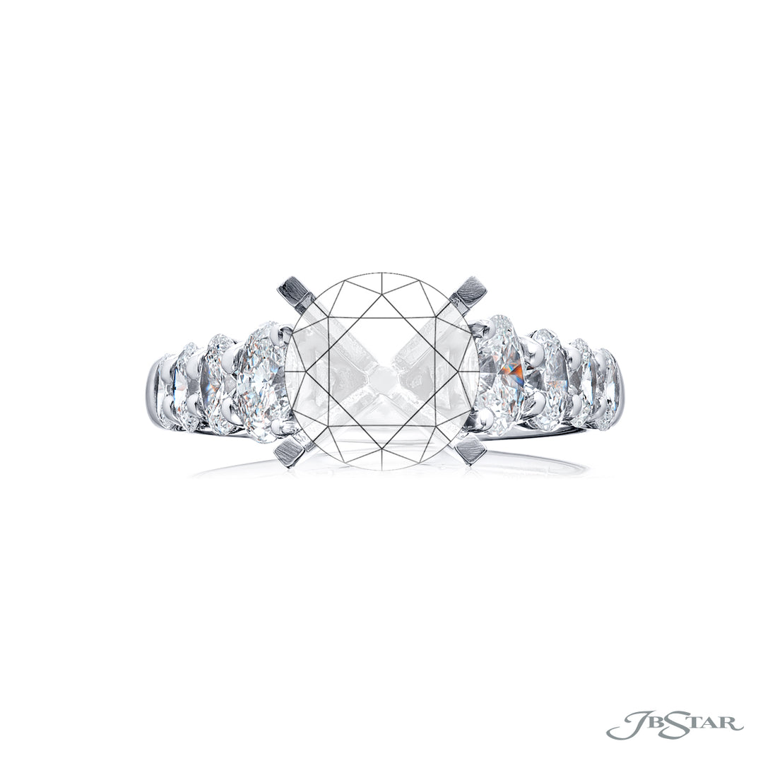 Platinum Round Diamond Semi-Mount