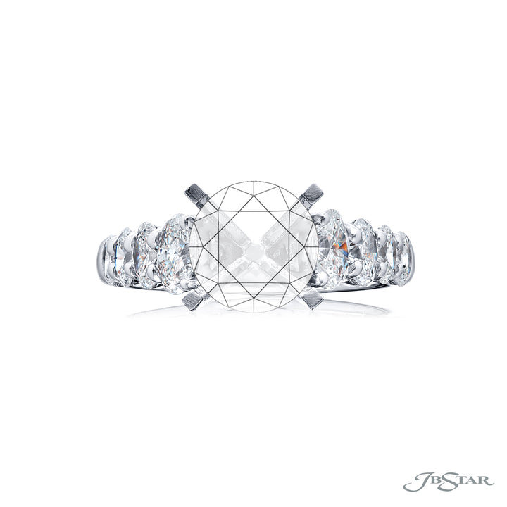 Platinum Round Diamond Semi-Mount