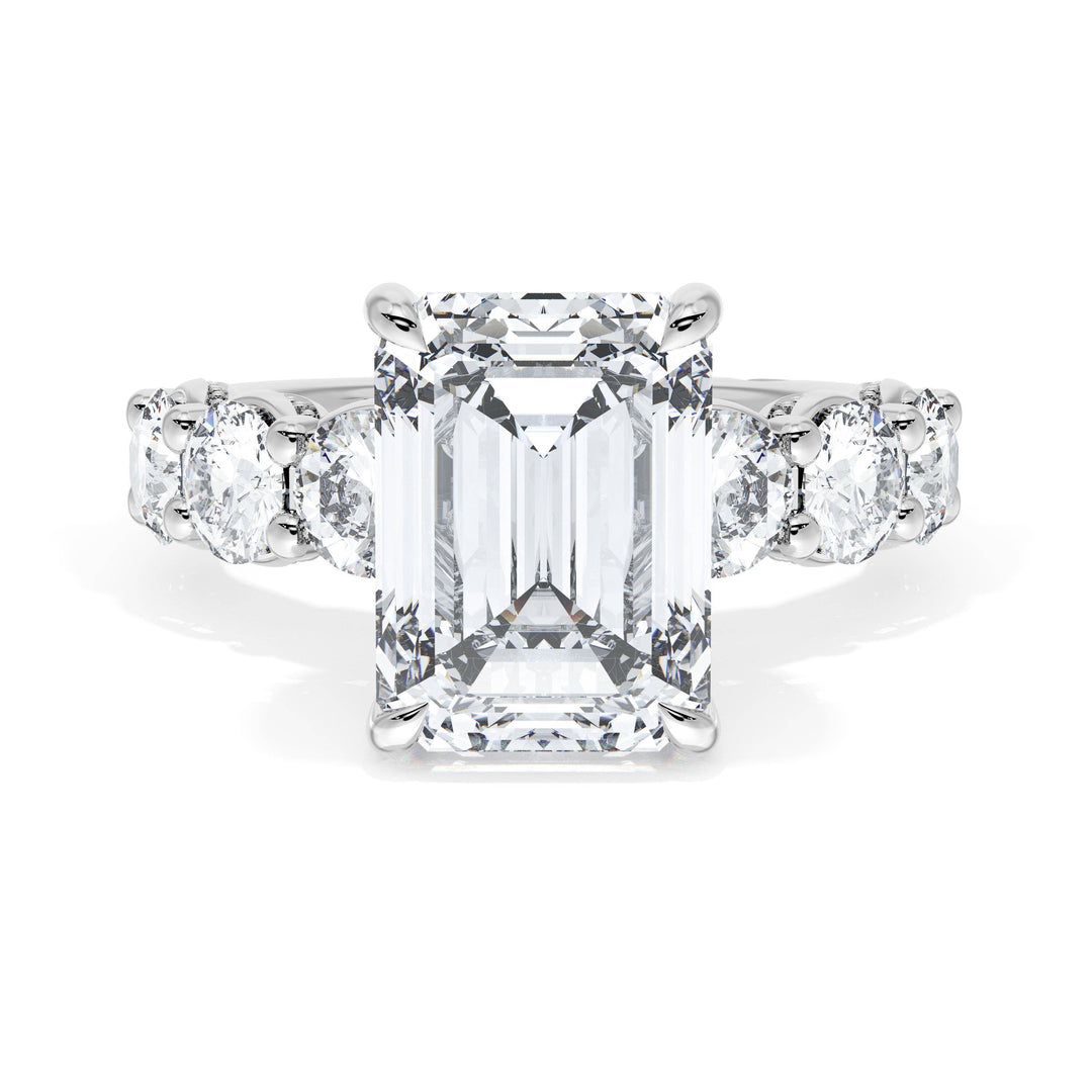 Emerald Solitaire Engagement Ring
