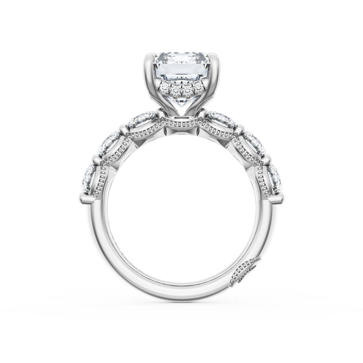 Emerald Solitaire Engagement Ring
