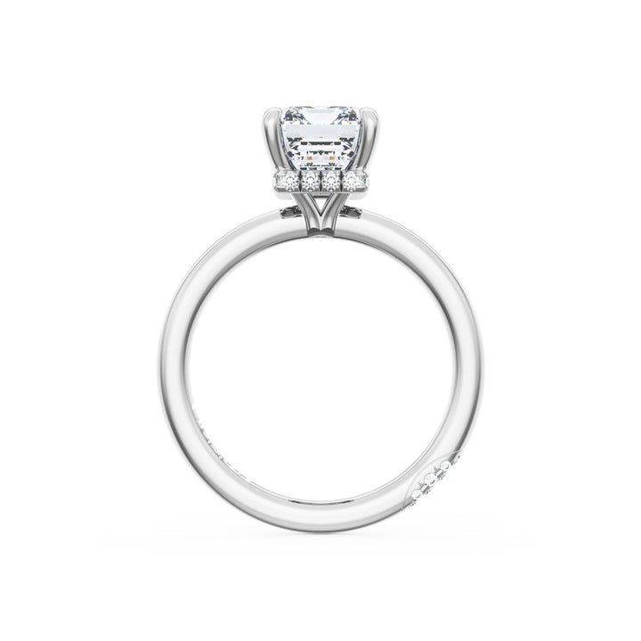 Emerald Solitaire Engagement Ring