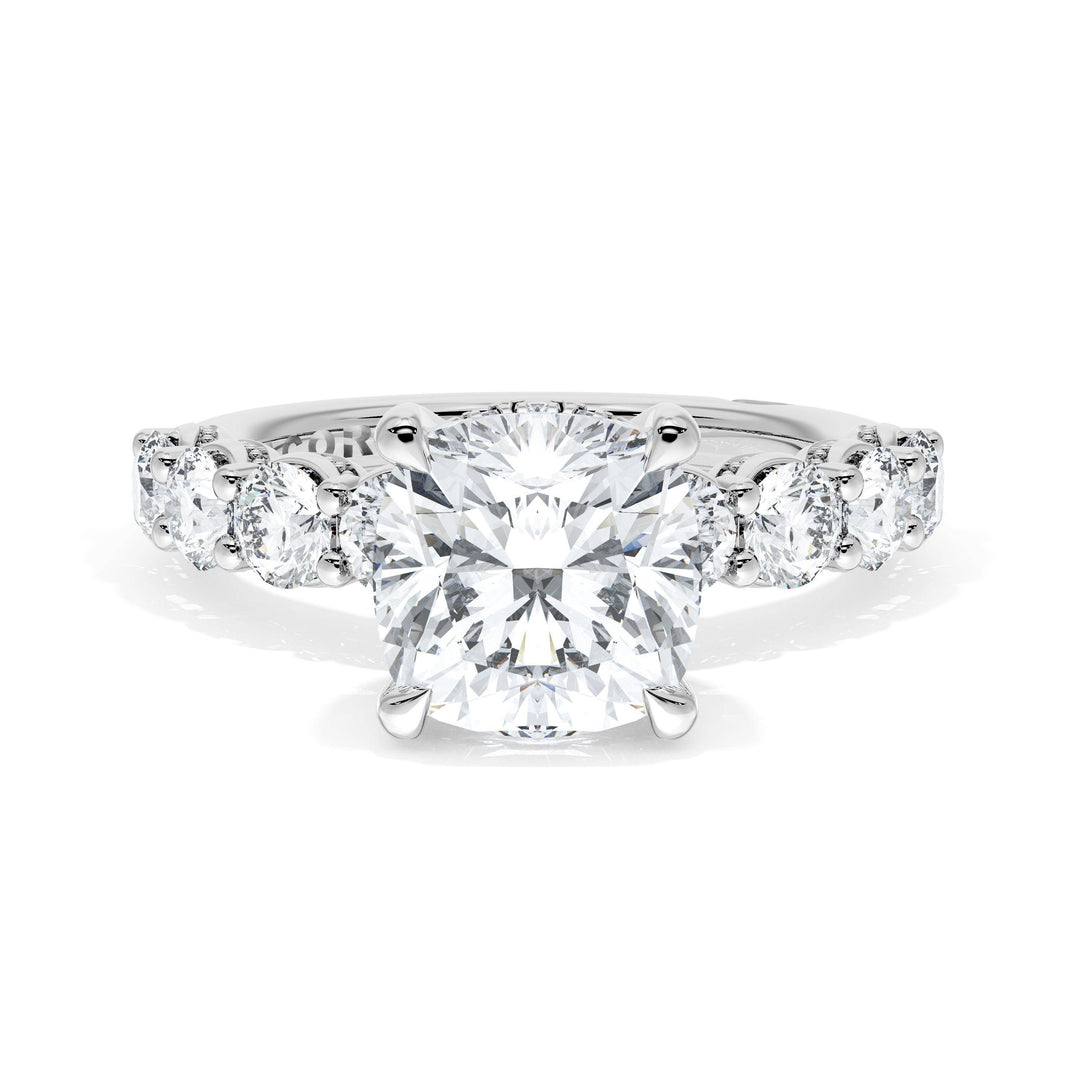 Cushion Solitaire Engagement Ring