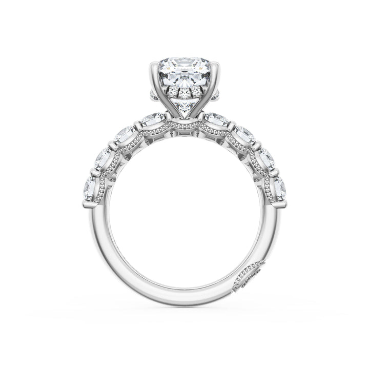 Cushion Solitaire Engagement Ring