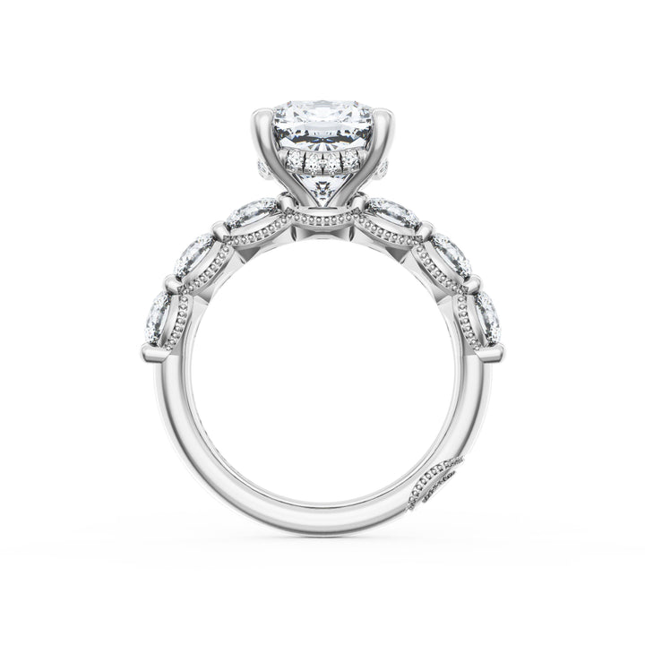 Cushion Solitaire Engagement Ring