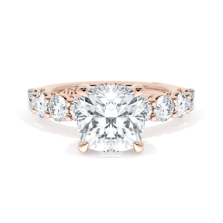 Cushion Solitaire Engagement Ring