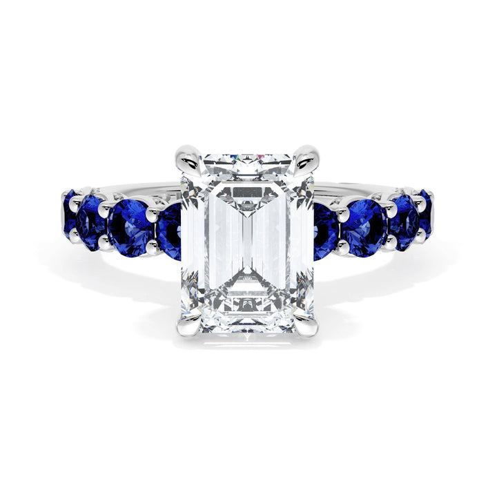 Emerald Solitaire Engagement Ring