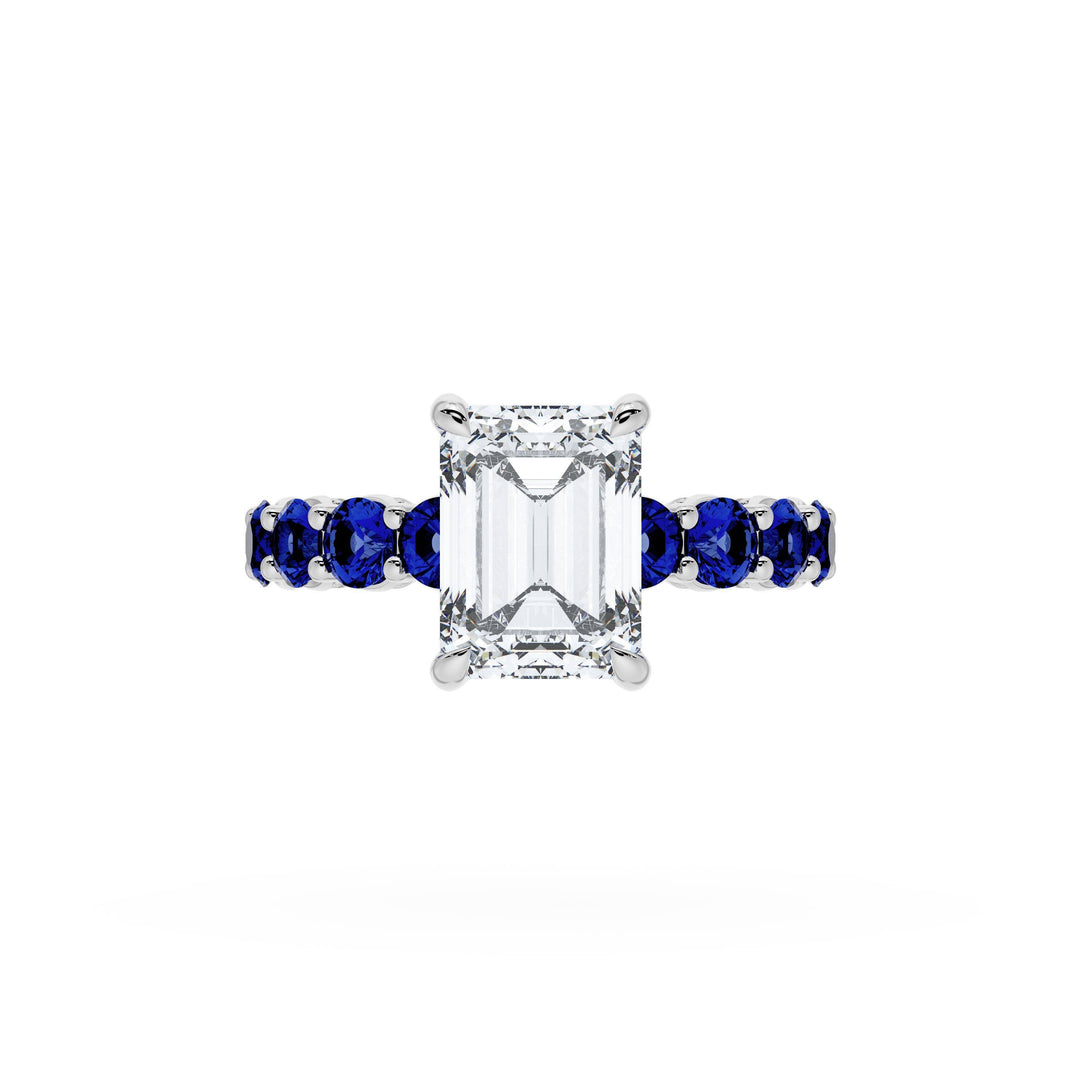 Emerald Solitaire Engagement Ring