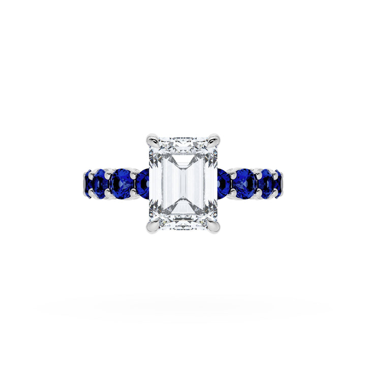 Emerald Solitaire Engagement Ring