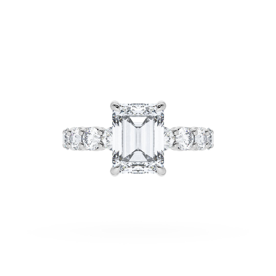 Emerald Solitaire Engagement Ring