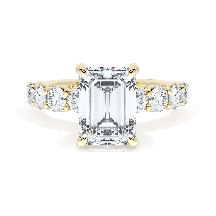 Emerald Solitaire Engagement Ring