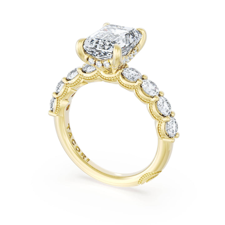 Emerald Solitaire Engagement Ring