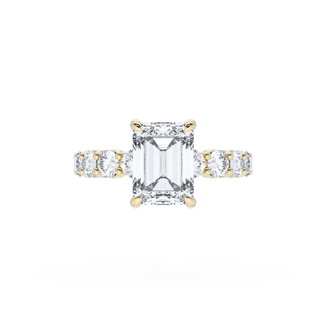 Emerald Solitaire Engagement Ring
