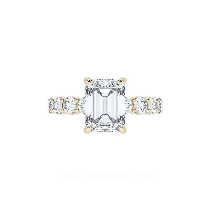 Emerald Solitaire Engagement Ring