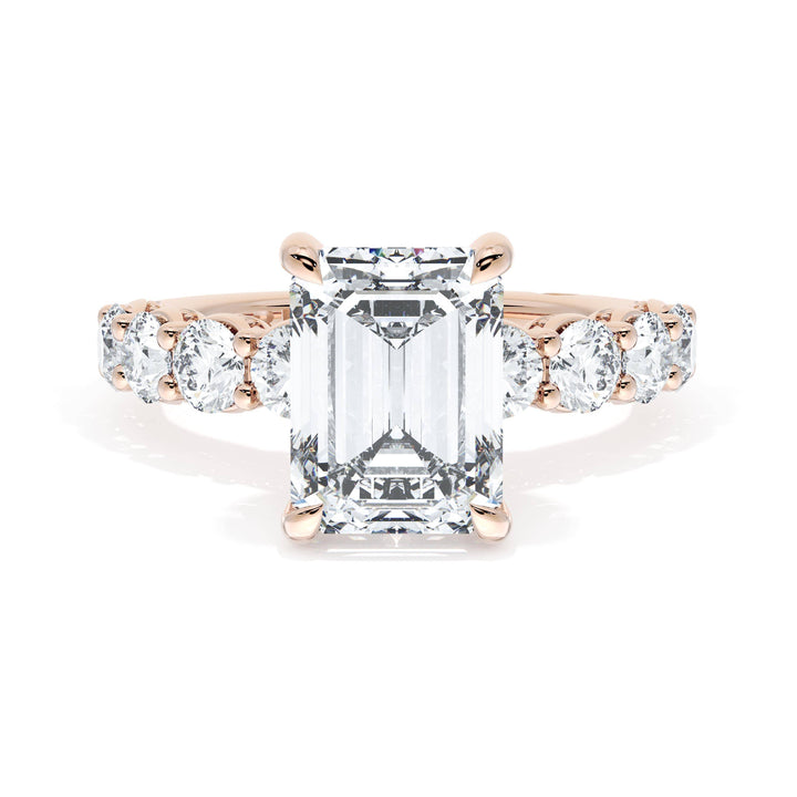 Emerald Solitaire Engagement Ring