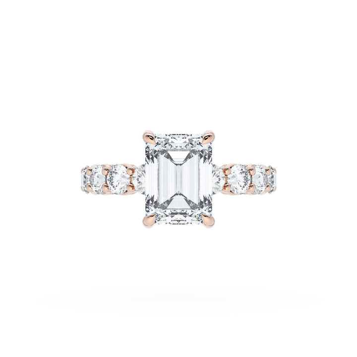 Emerald Solitaire Engagement Ring