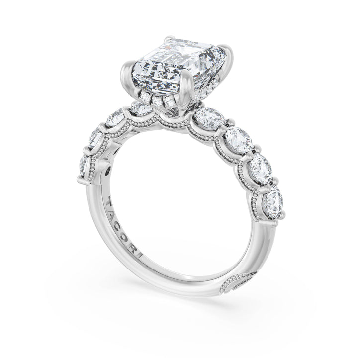 Emerald Solitaire Engagement Ring