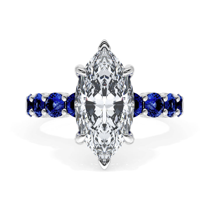 Marquise Solitaire Engagement Ring