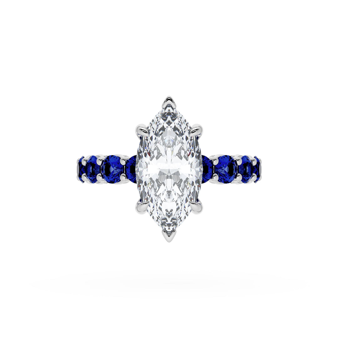Marquise Solitaire Engagement Ring
