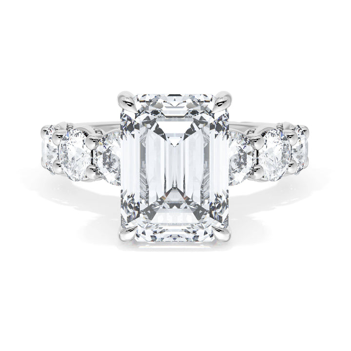 Emerald Solitaire Engagement Ring