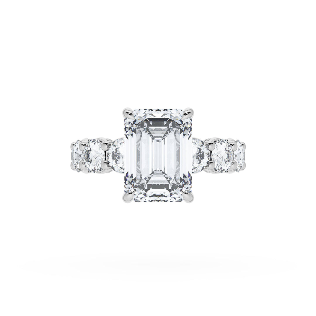 Emerald Solitaire Engagement Ring