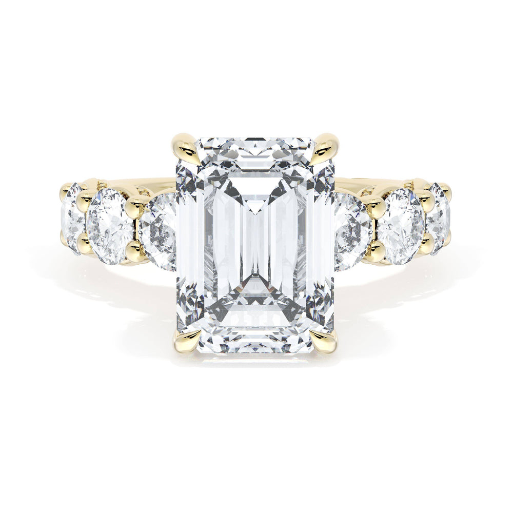 Emerald Solitaire Engagement Ring