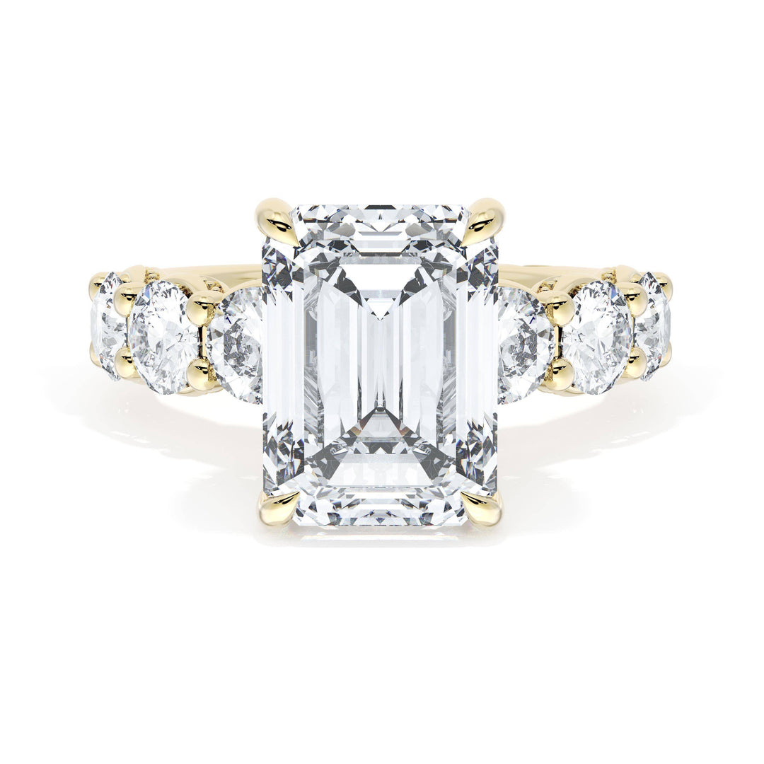 Emerald Solitaire Engagement Ring