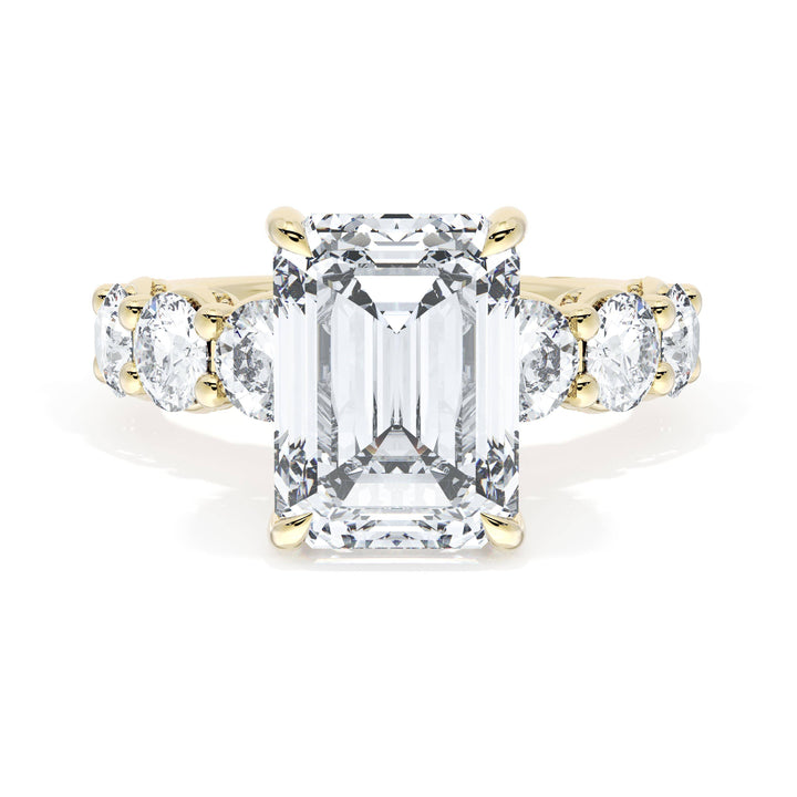 Emerald Solitaire Engagement Ring