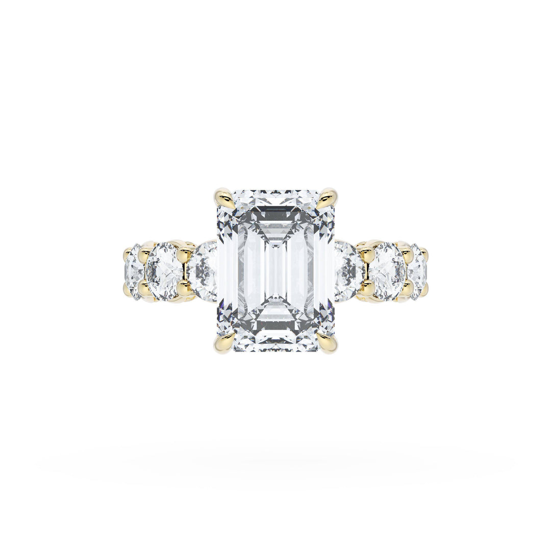 Emerald Solitaire Engagement Ring
