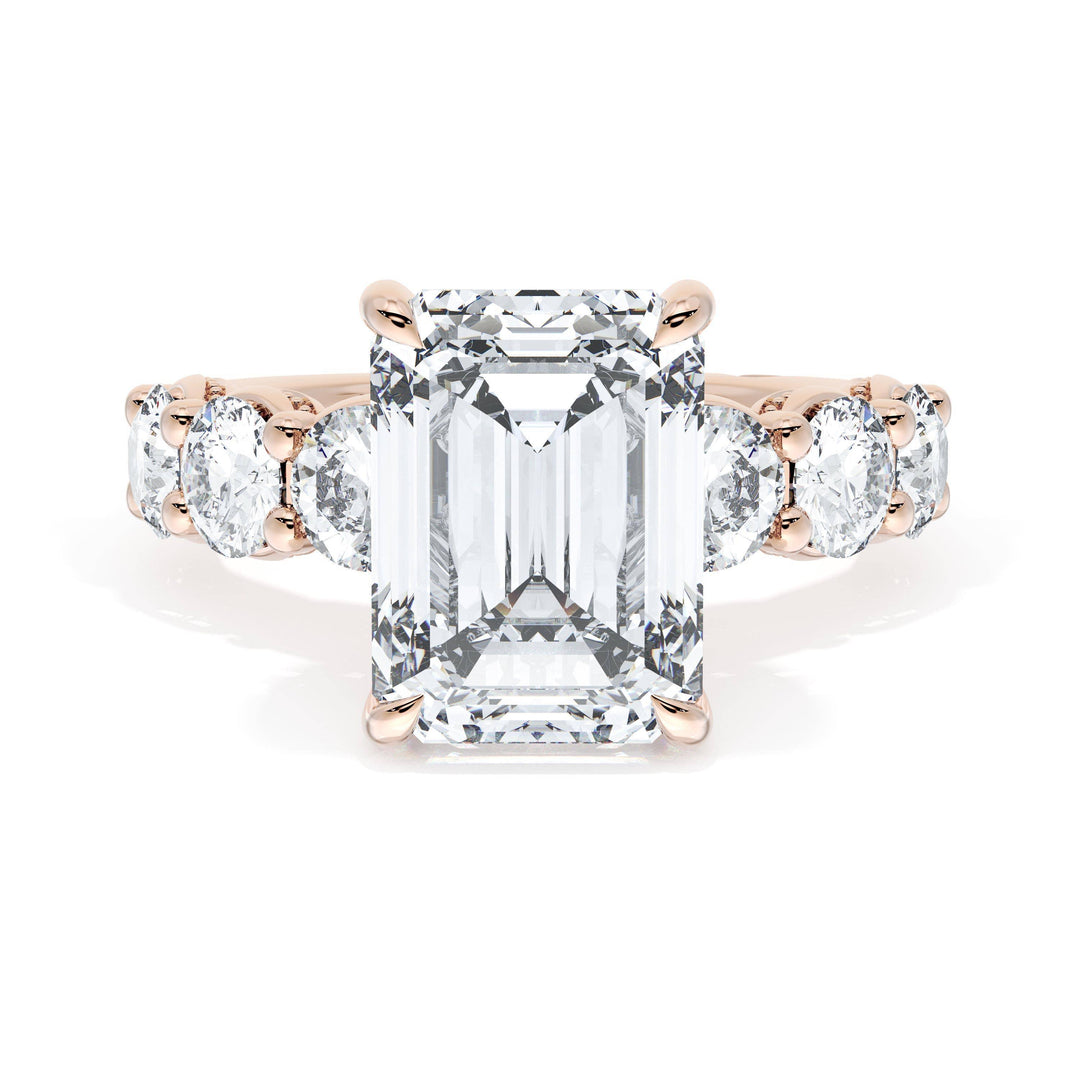 Emerald Solitaire Engagement Ring