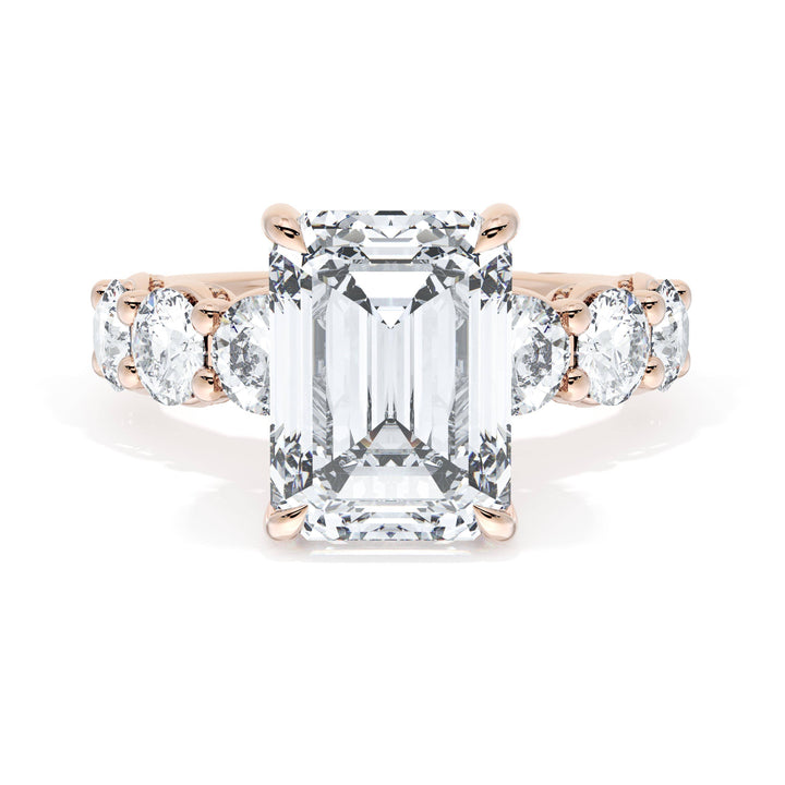 Emerald Solitaire Engagement Ring