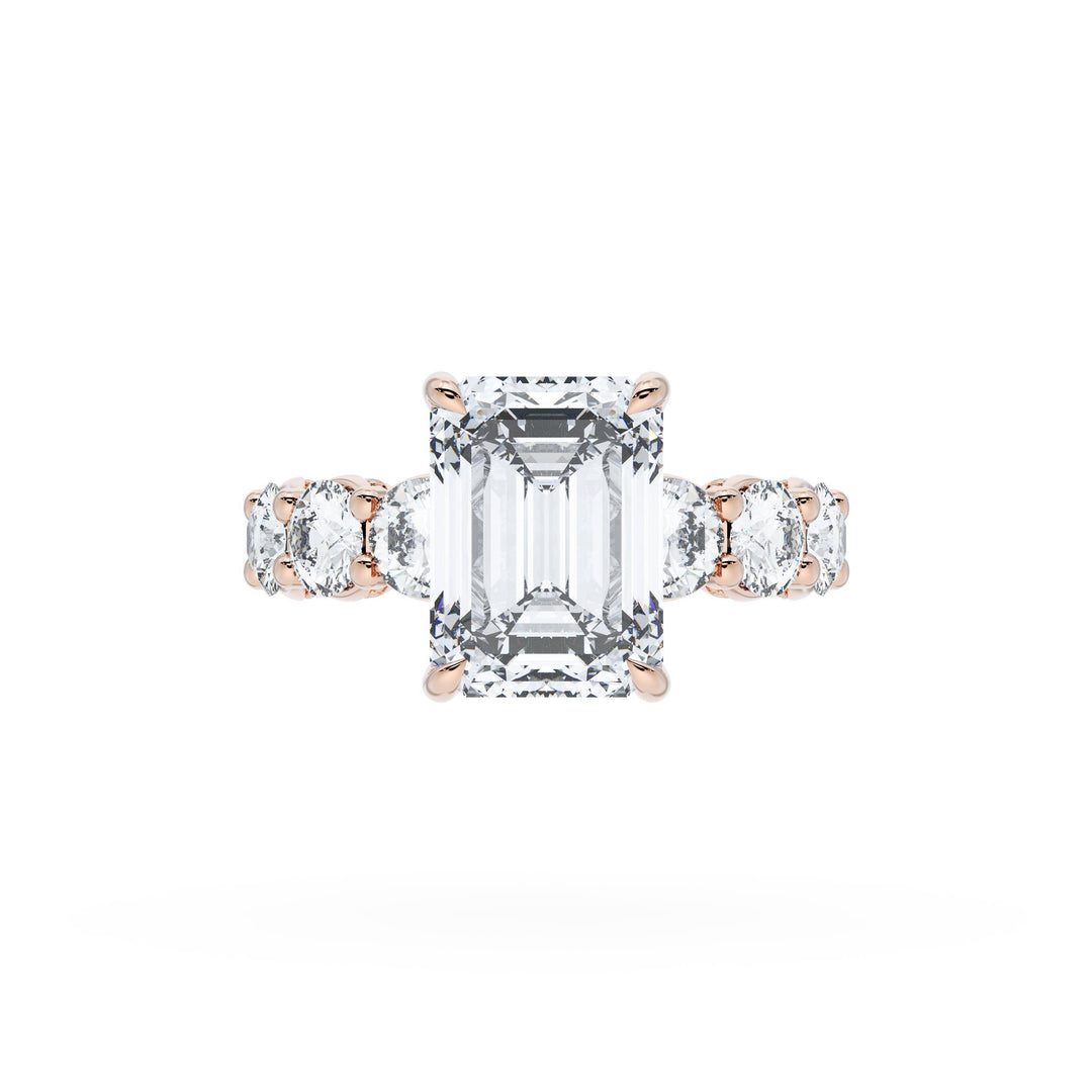 Emerald Solitaire Engagement Ring
