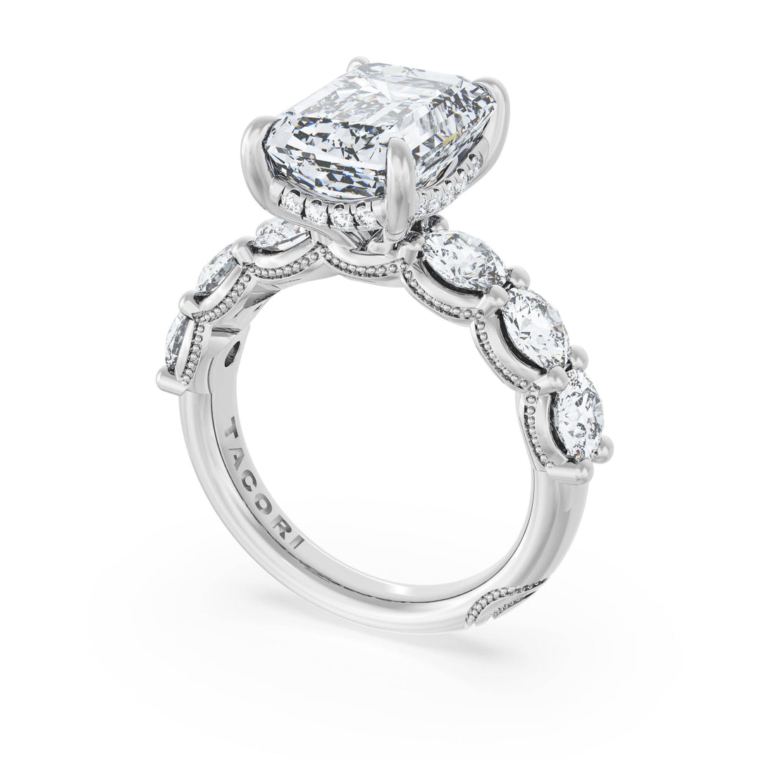 Emerald Solitaire Engagement Ring