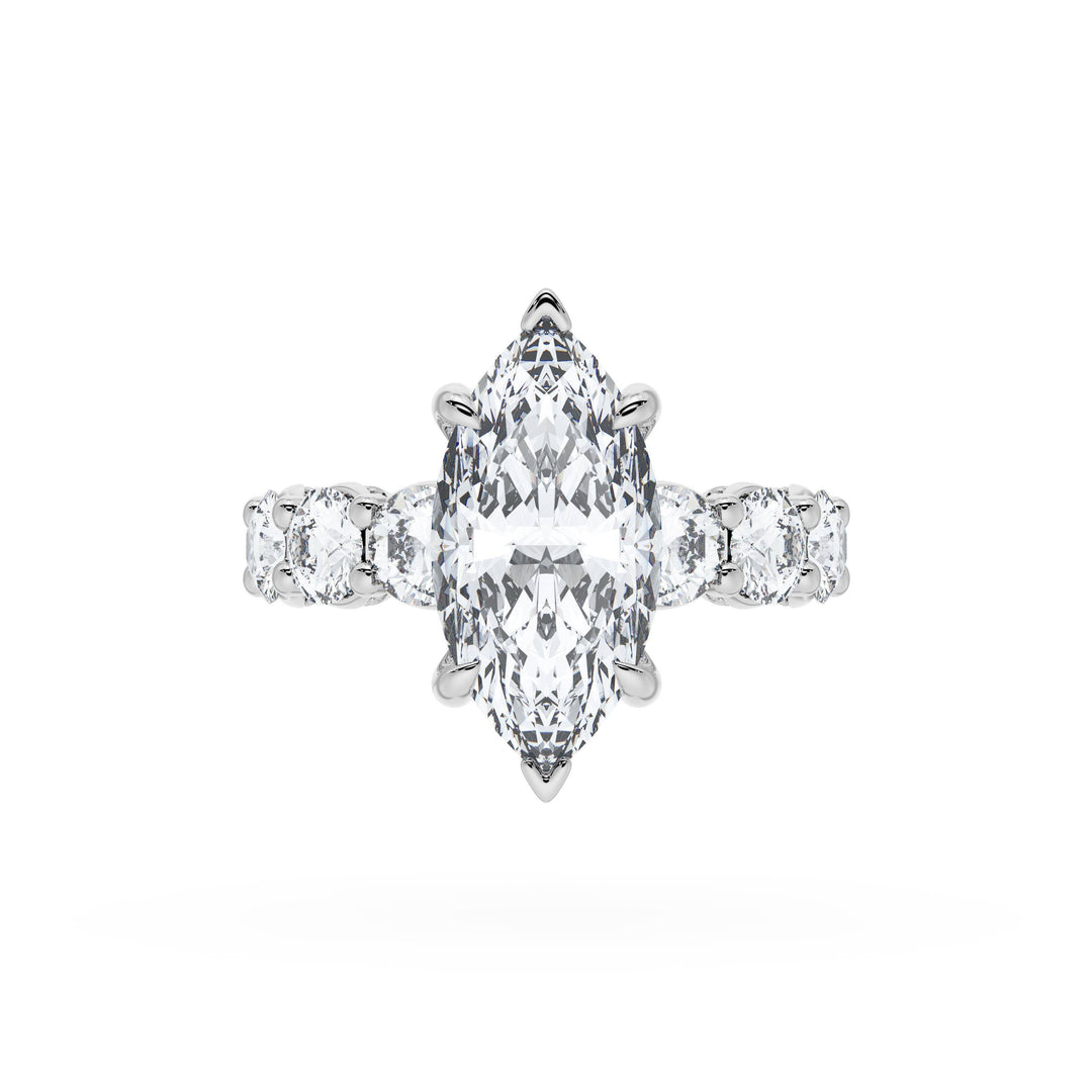 Marquise Solitaire Engagement Ring