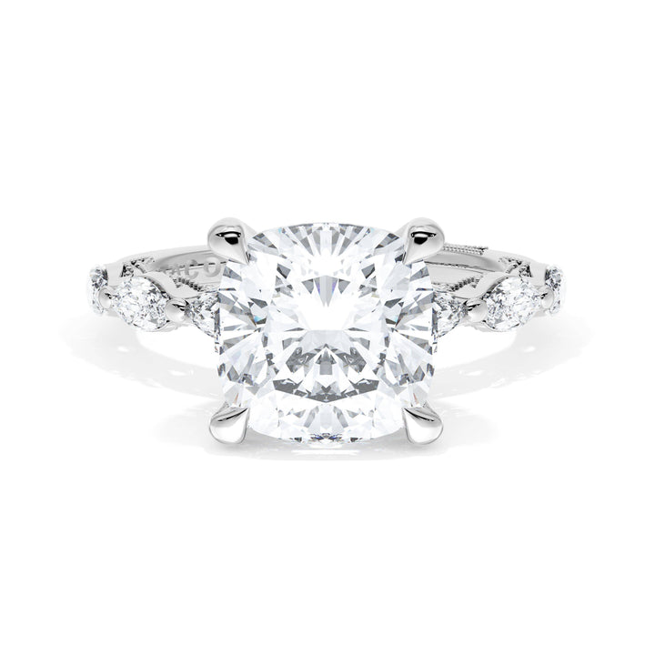 Cushion Solitaire Engagement Ring