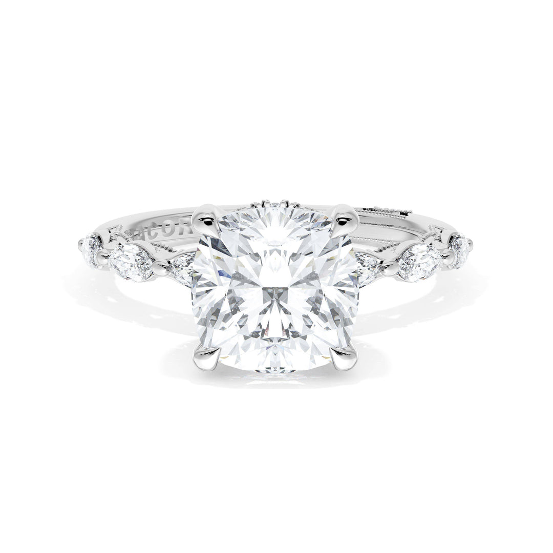 Cushion Solitaire Engagement Ring