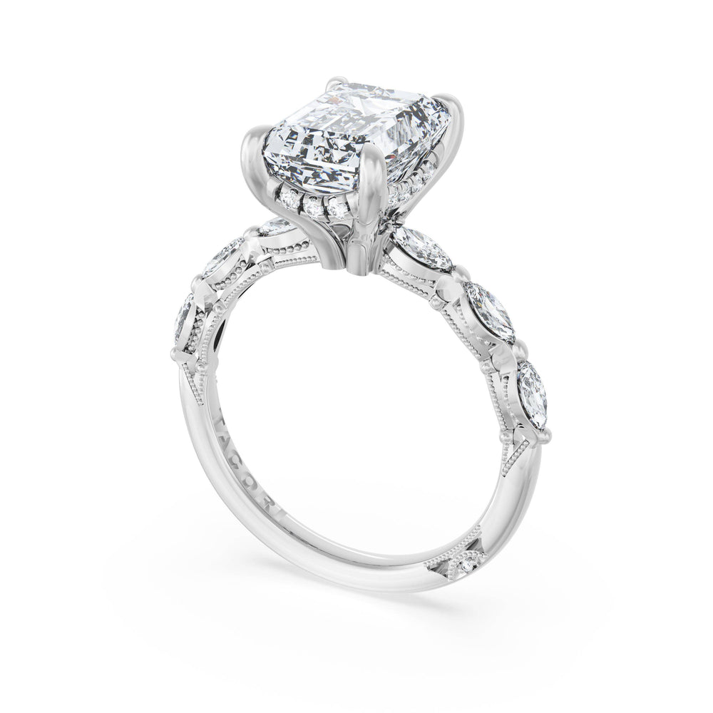 Emerald Solitaire Engagement Ring