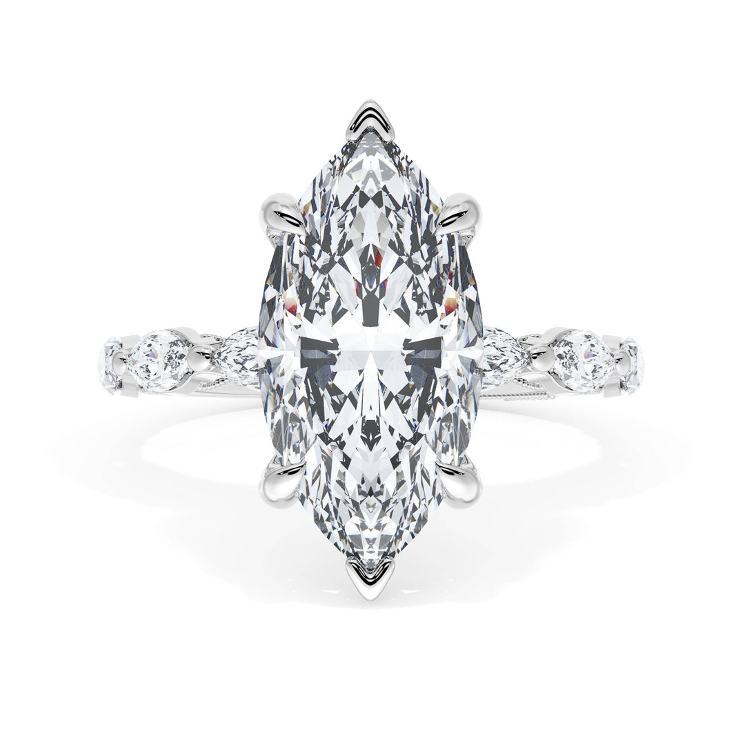 Marquise Solitaire Engagement Ring
