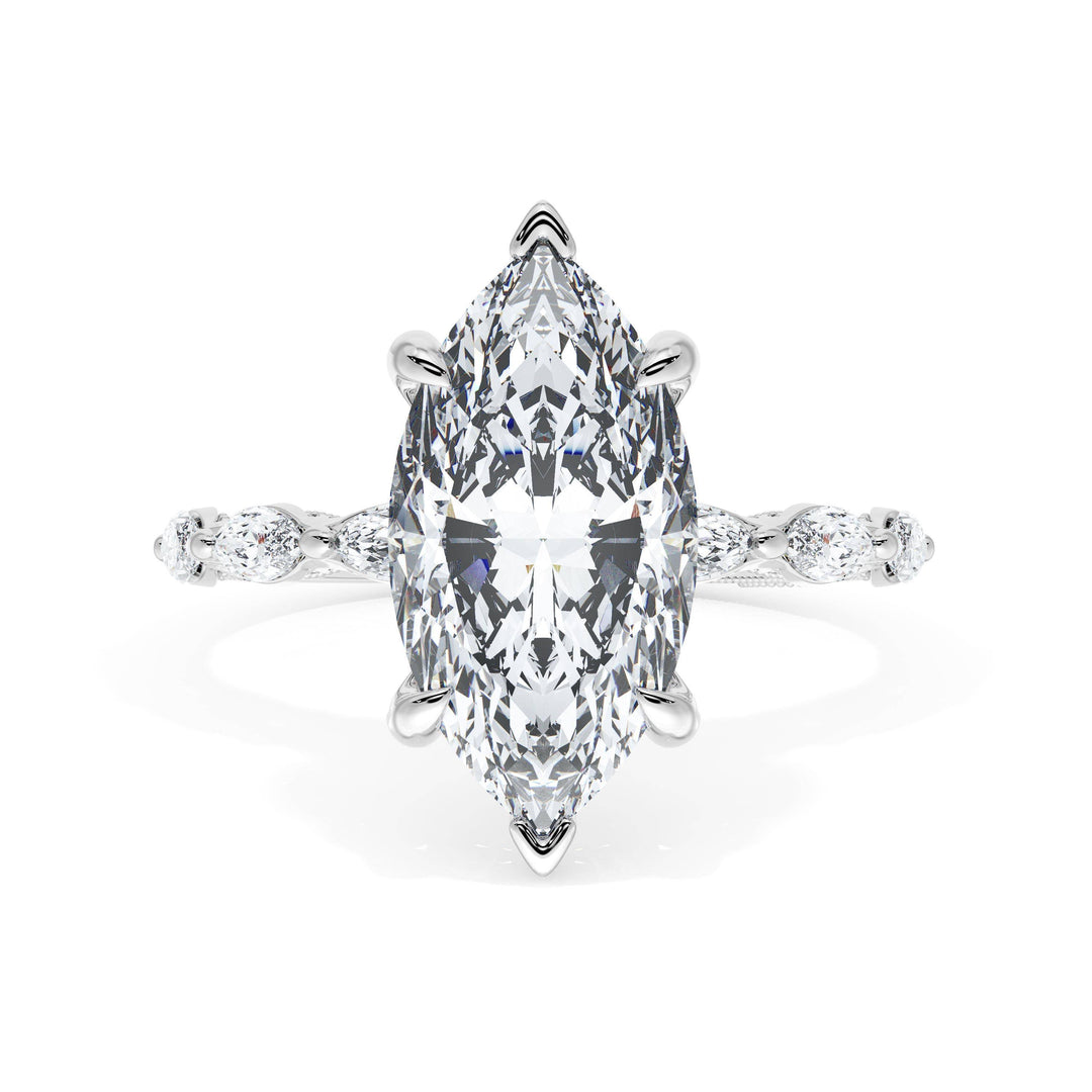 Marquise Solitaire Engagement Ring