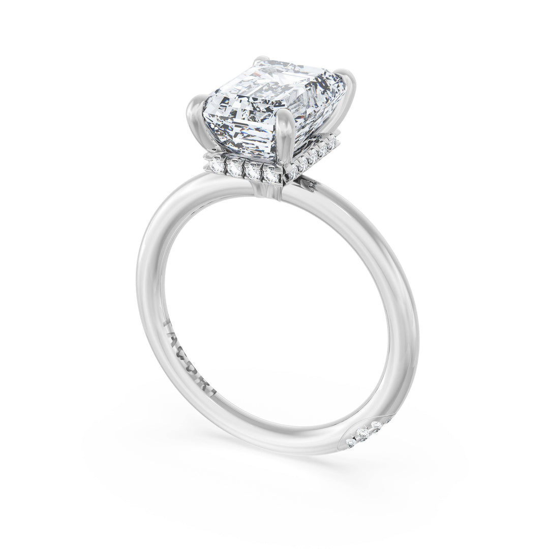 Emerald Solitaire Engagement Ring