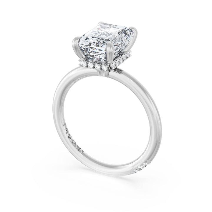 Emerald Solitaire Engagement Ring