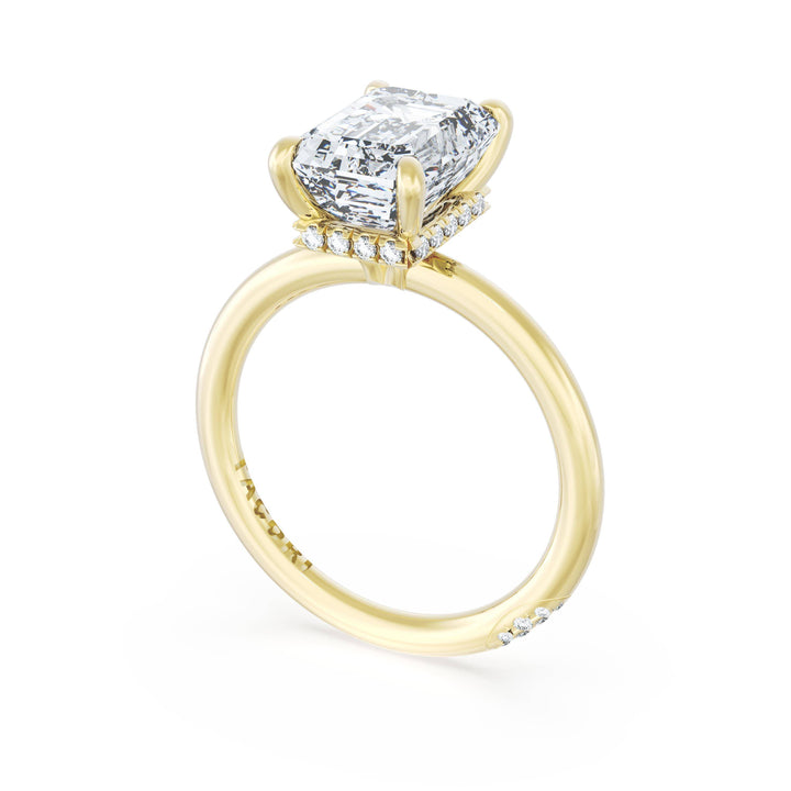 Emerald Solitaire Engagement Ring