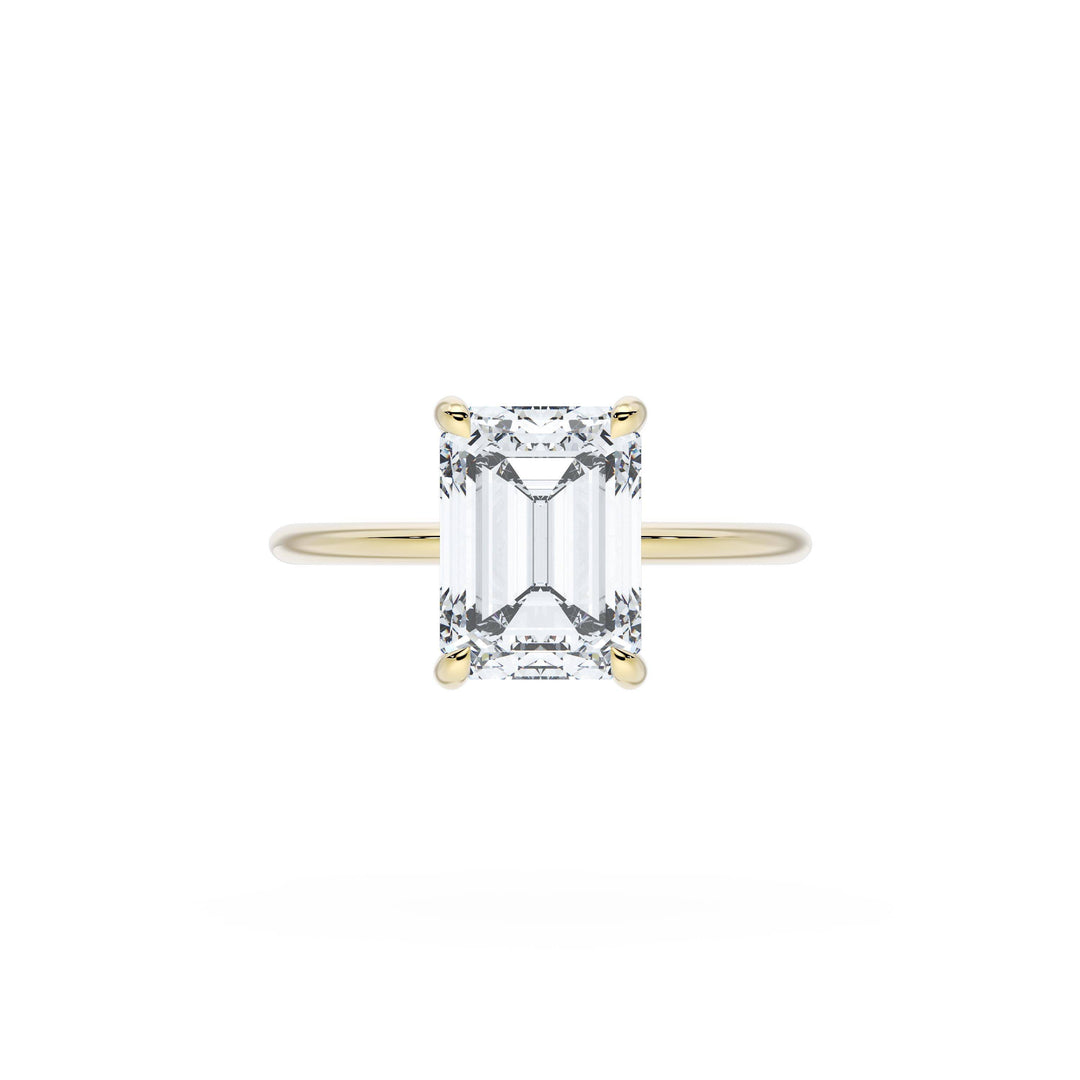 Emerald Solitaire Engagement Ring