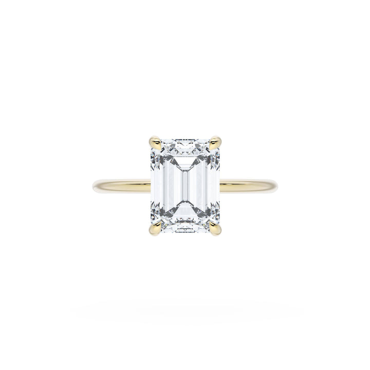 Emerald Solitaire Engagement Ring