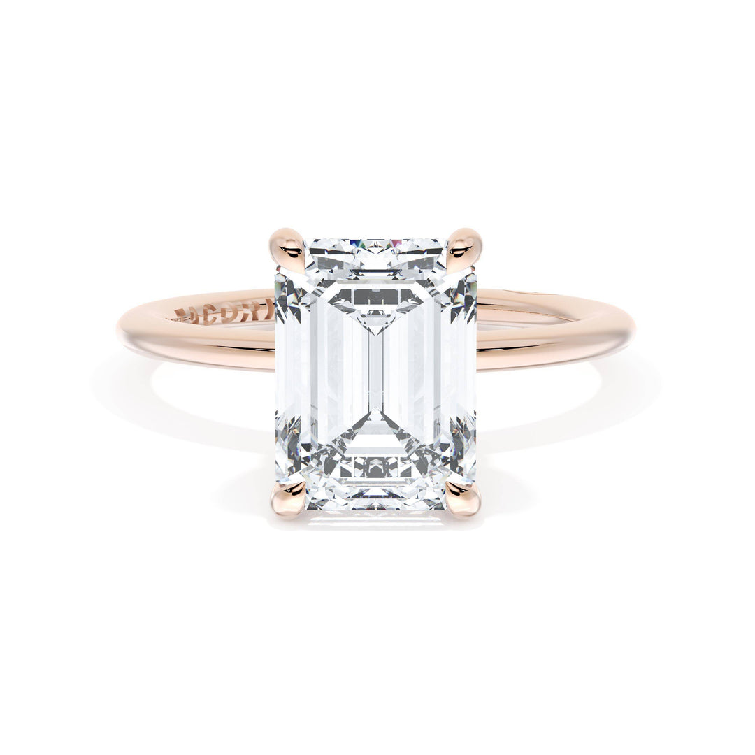Emerald Solitaire Engagement Ring