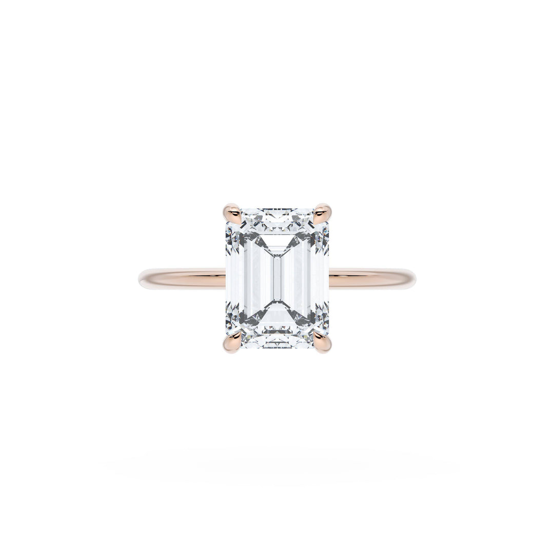 Emerald Solitaire Engagement Ring