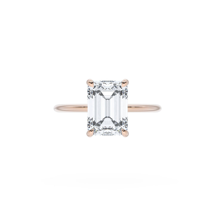 Emerald Solitaire Engagement Ring