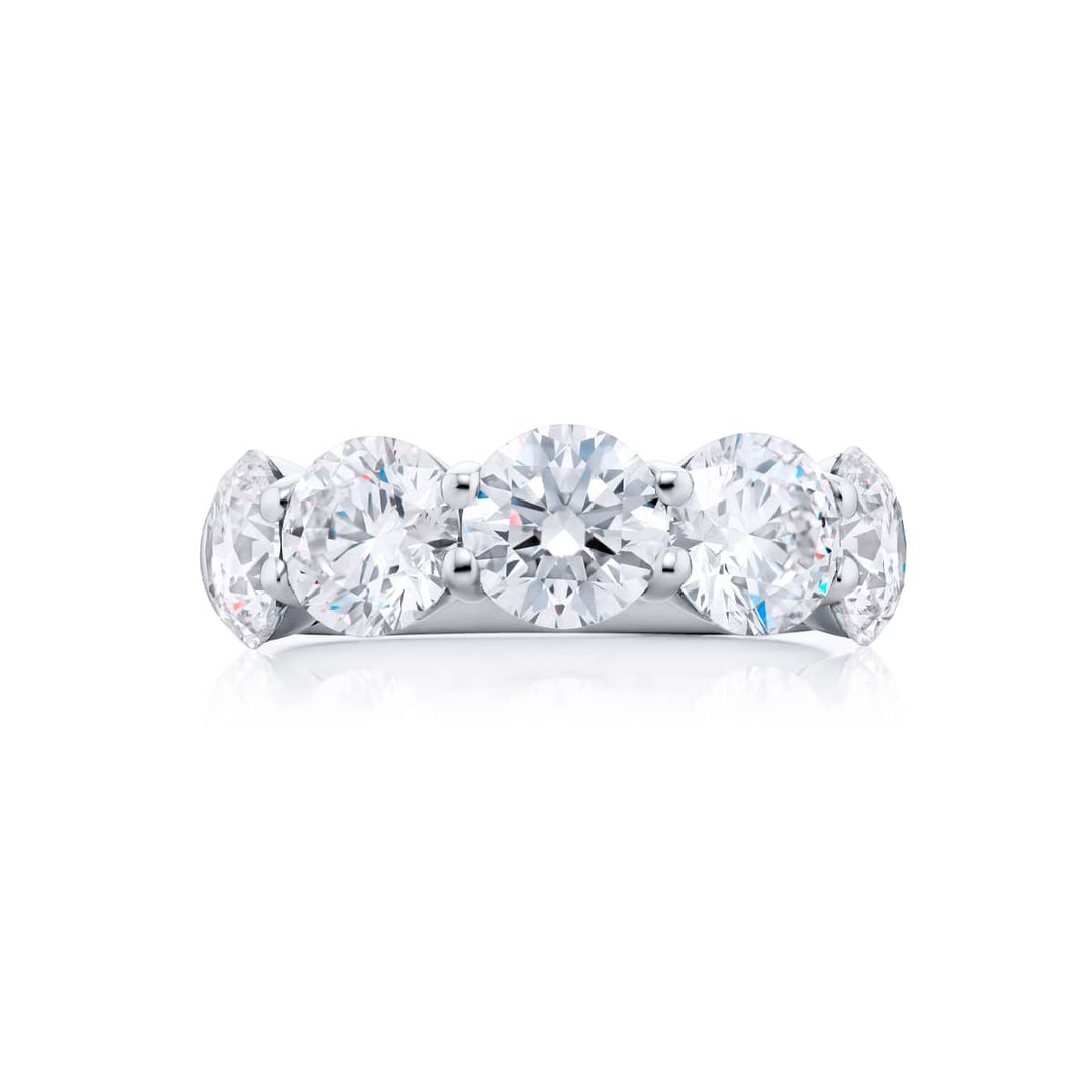 Platinum Round Diamond Certified Band