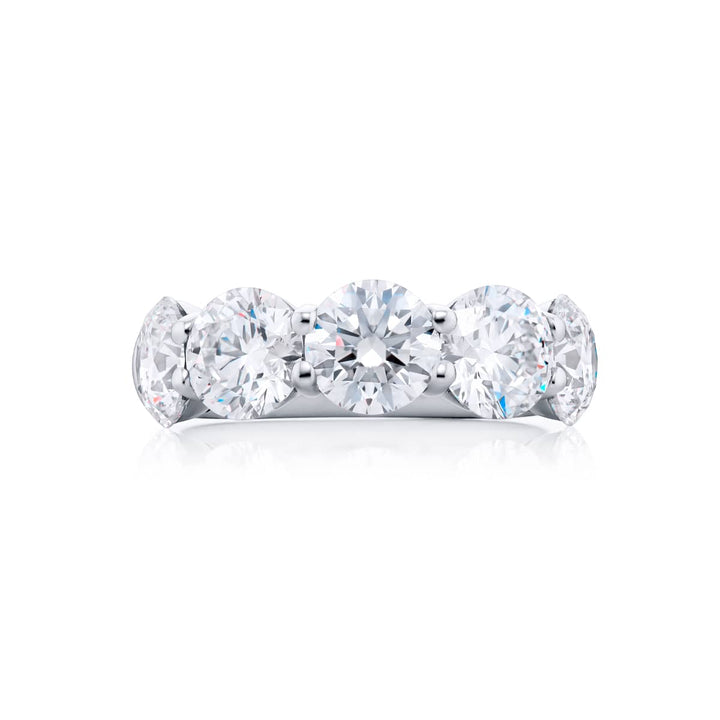 Platinum Round Diamond Certified Band