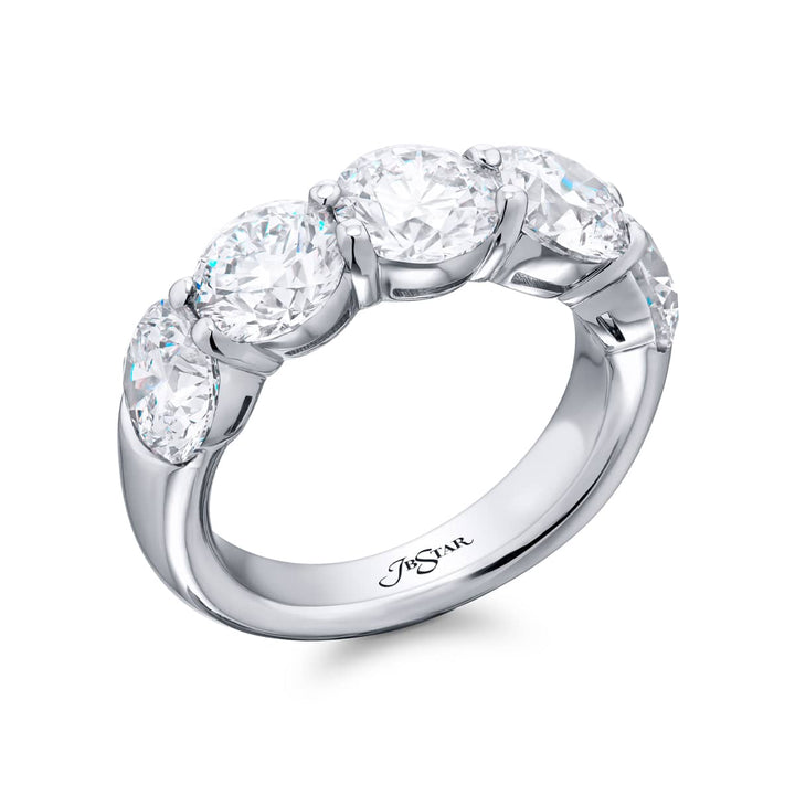 Platinum Round Diamond Certified Band